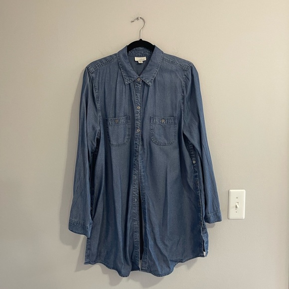 Women’s j Jill Jean button up size large - Picture 2 of 13